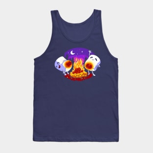 Cute Campfire Marshmallows Roasting Tank Top